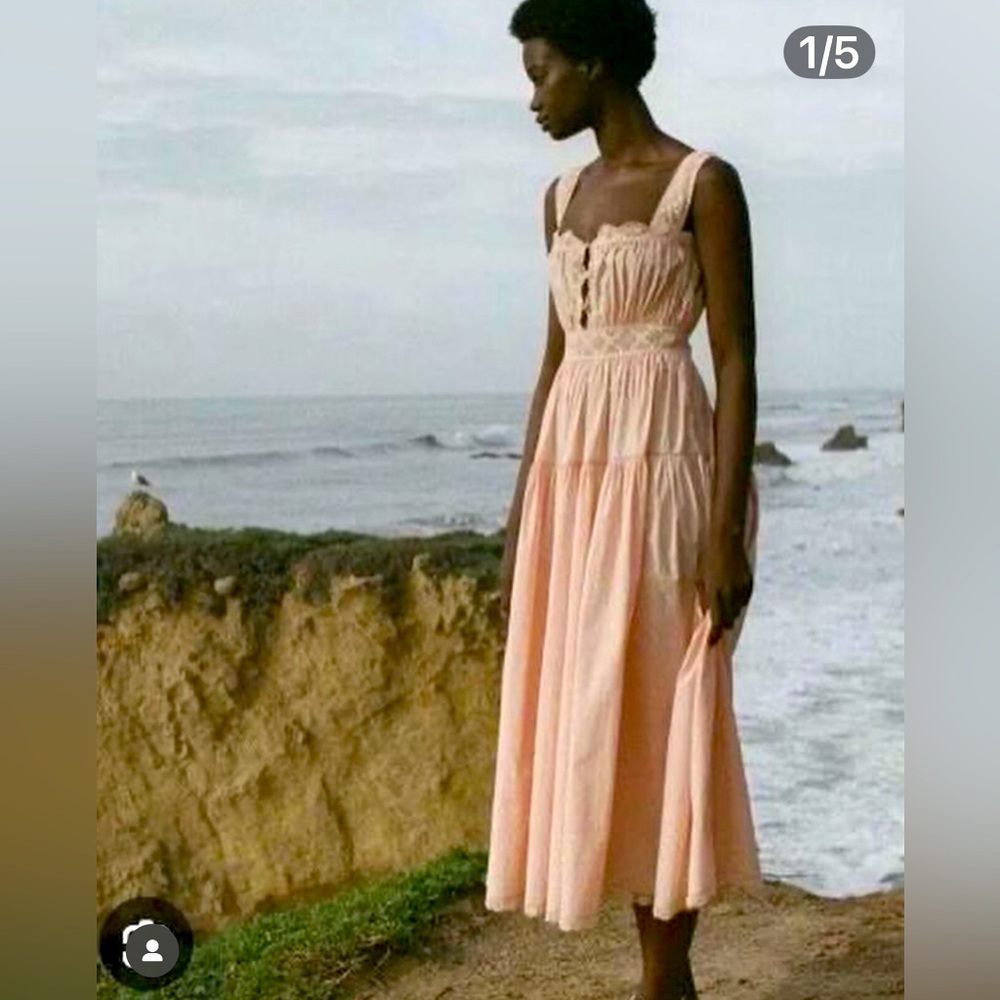 Doen Peach Midi Dress